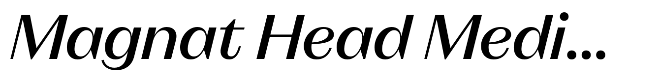 Magnat Head Medium Italic